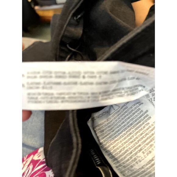 Women's Zara Black Denim Jeans, Size 6, Slim Fit, Skinny Leg, Laced Sides - Picture 7 of 9